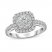 Diamond Engagement Ring 1-3/8 ct tw Round-cut 14K White Gold