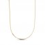 Square Box Chain Necklace 14K Yellow Gold 20"