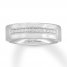 Neil Lane Men's Diamond Wedding Band 1/6 ct tw 14K White Gold