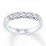 Previously Owned Diamond Anniversary Band 1/2 ct tw Round-cut 14K White Gold
