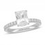 Neil Lane Diamond Engagement Ring 2-3/8 ct tw Radiant/Round 14K White Gold