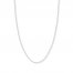 22" Textured Rope Chain 14K White Gold Appx. 1.05mm