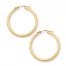 Hoop Earrings 14K Yellow Gold 30mm