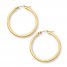 Hoop Earrings 14K Yellow Gold 30mm