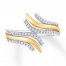 Diamond Ring 1/4 ct tw Round-cut Sterling Silver/10K Gold
