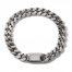 Bulova Men's Chain Link Bracelet 1/6 ct tw Diamonds Stainless Steel 8"