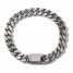Bulova Men's Chain Link Bracelet 1/6 ct tw Diamonds Stainless Steel 8"