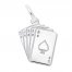 Playing Cards Charm Sterling Silver
