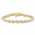 Diamond Bracelet 1/4 ct tw Round-cut 10K Yellow Gold 7"