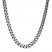 Curb Chain Necklace Stainless Steel/Gray Ion-Plating 18"
