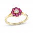 Le Vian Diamond & Ruby Ring 1/20 ct tw Diamonds 14K Honey Gold