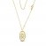 Oval Necklace 14K Yellow Gold 18"