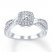 Diamond Engagement Ring 1/2 ct tw Round-cut 10K White Gold