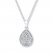 Diamond Necklace Sterling Silver