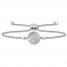 Compass Bolo Bracelet Diamond Accent Sterling Silver/10K Gold