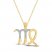 Diamond Virgo Necklace 1/10 ct tw Round-cut 10K Yellow Gold 18"