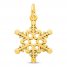 Snowflake Charm 14K Yellow Gold