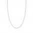 Adjustable 22" Box Chain 14K Yellow Gold Appx. .96mm