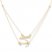 Anchor & Love Layered Necklace 14K Yellow Gold