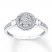 Diamond Ring 1/4 ct tw Round-cut 10K White Gold