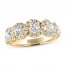 Leo Diamond Anniversary Ring 1-1/2 ct tw Round-cut 14K Yellow Gold