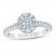 First Light Diamond Engagement Ring 5/8 ct tw 14K White Gold