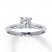 Diamond Solitaire Ring 3/4 ct Round-Cut 14K White Gold