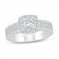 Diamond Engagement Ring 3/4 ct tw 10K White Gold