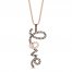 Le Vian Love Necklace 1-1/4 ct tw Diamonds 14K Strawberry Gold 18"