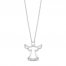 Hallmark Diamonds Angel Necklace 1/20 ct tw Sterling Silver