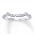 Wedding Band 1/3 ct tw Diamonds 14K White Gold