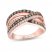 Le Vian Diamond Ring 5/8 ct tw Round-cut 14K Strawberry Gold