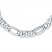 Figaro Bracelet 10K White Gold 8.5" Length