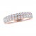 THE LEO Ideal Cut Diamond Anniversary Ring 1 ct tw 14K Rose Gold