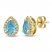 Le Vian Aquamarine & Diamond Earrings 1/4 ct tw 14K Honey Gold
