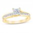 Diamond Engagement Ring 1 ct tw Princess-cut 14K Yellow Gold