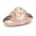 Le Vian Morganite Ring 1/3 ct tw Diamonds 14K Strawberry Gold