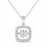 Unstoppable Love Necklace 1/2 ct tw 10K White Gold 19"