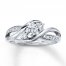 Previously Owned 3-Stone Diamond Ring 3/8 ct tw 14K White Gold