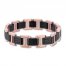 Men's Black Sapphire Bracelet Stainless Steel/Ion-Plating