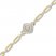 Diamond Paperclip Bracelet 1/3 ct tw Round-cut 10K Yellow Gold 7.25"