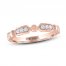 THE LEO Diamond Anniversary Band 1/5 ct tw Round-cut 14K Rose Gold