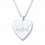 Dance Mom Heart Sterling Silver Locket Necklace