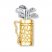 Golf Bag Charm 14K Yellow Gold