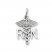 Nurse Charm 14K White Gold