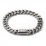 Bulova Chain Link Bracelet 1/6 ct tw Diamonds Stainless Steel 8.5"