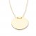 Oval Disc Necklace 14K Yellow Gold