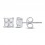 Diamond Stud Earrings 1/4 ct tw 10K White Gold