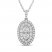 Forever Connected Diamond Necklace 1 ct tw Round-Cut 14K White Gold 18"