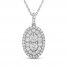 Forever Connected Diamond Necklace 1 ct tw Round-Cut 14K White Gold 18"